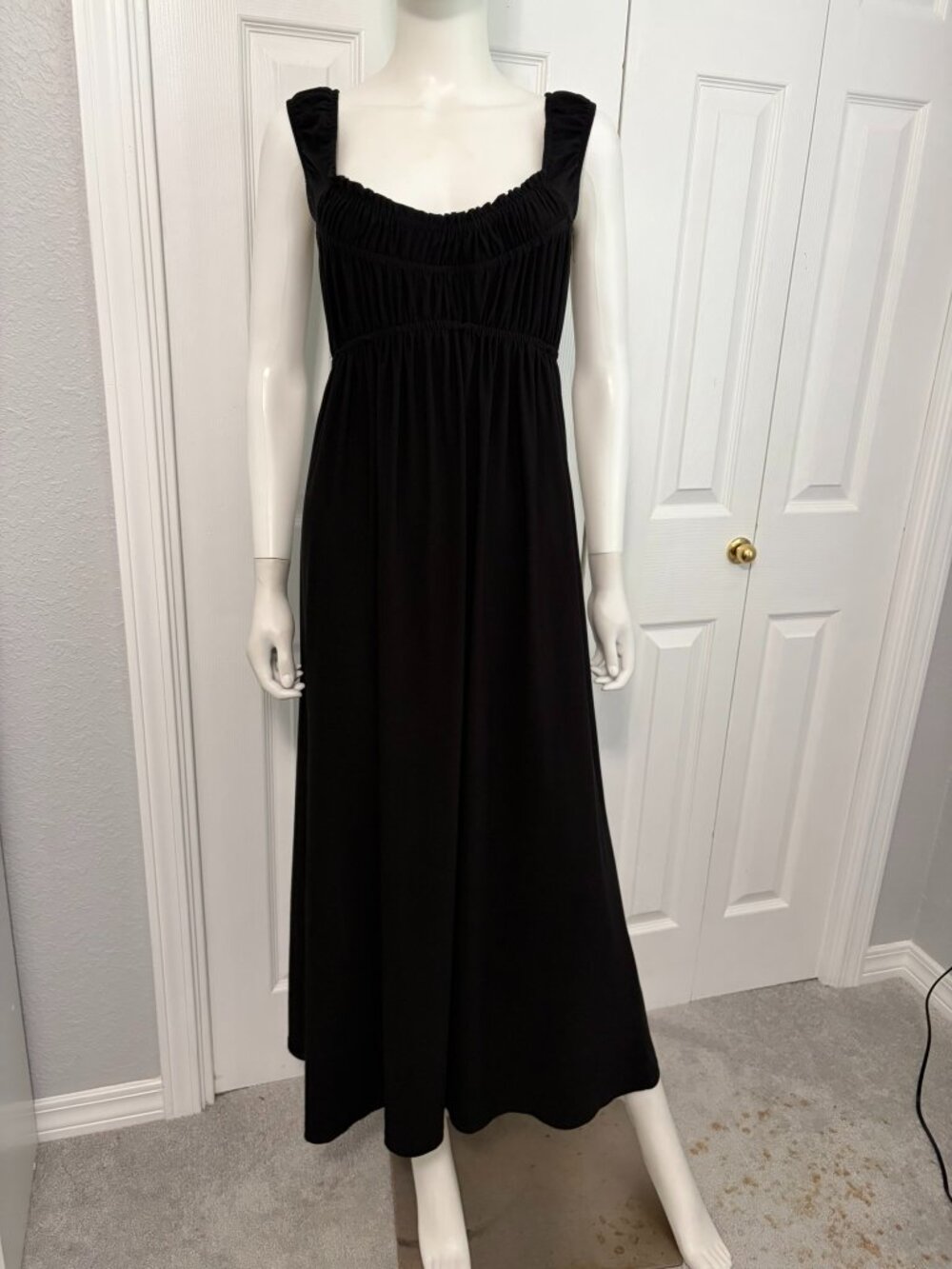 Kupcake vintage 90s womens black gothic maxi dress size large sleeveless